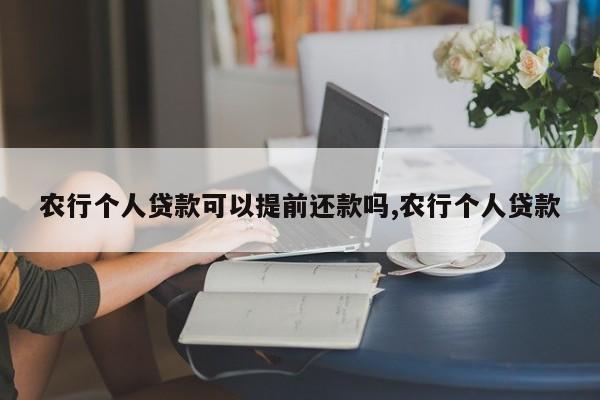 农行个人贷款可以提前还款吗,农行个人贷款